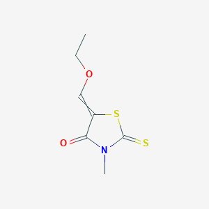 molecular formula C7H9NO2S2 B8509979 5-Ethoxymethylene-3-methyl-4-oxo-thiazolidine-2-thione 