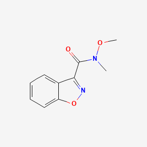 molecular formula C10H10N2O3 B8509989 N-Methoxy-N-methylbenzo[d]isoxazole-3-carboxamide 