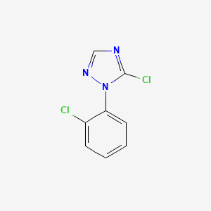 molecular formula C8H5Cl2N3 B8510005 5-Chloro-1-(2-chloro-phenyl)-1H-[1,2,4]triazole 