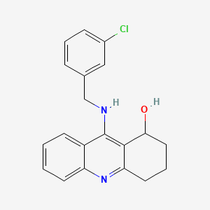 molecular formula C20H19ClN2O B8510037 9-(((3-Chlorophenyl)methyl)amino)-1,2,3,4-tetrahydro-1-acridinol CAS No. 104648-38-6