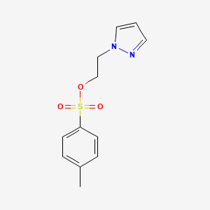 molecular formula C12H14N2O3S B8510062 2-(1H-pyrazol-1-yl)ethyl 4-methylbenzenesulfonate 