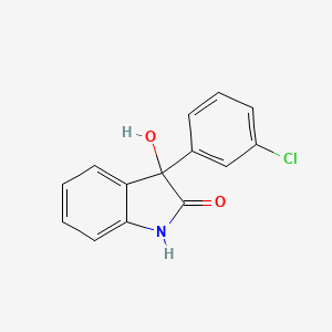 molecular formula C14H10ClNO2 B8510104 3-(m-Chlorophenyl)-3-hydroxy-2-indolinone 