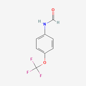 molecular formula C8H6F3NO2 B8510125 {4-[(Trifluoromethyl)oxy]phenyl}formamide 