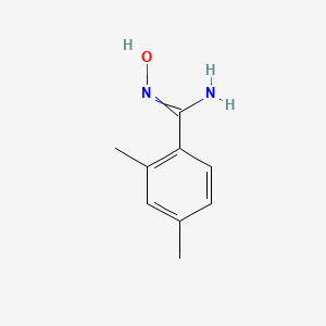molecular formula C9H12N2O B8510158 N'-hydroxy-2,4-dimethylbenzenecarboximidamide CAS No. 52400-13-2