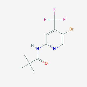N-(5-bromo-4-(trifluoromethyl)pyridin-2-yl)pivalamide