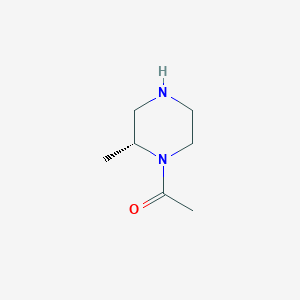 molecular formula C7H14N2O B8510197 (2R)-N-acetyl-2-methylpiperazine 
