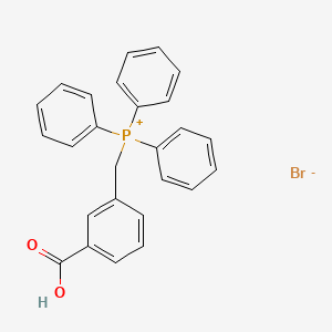 molecular formula C26H22BrO2P B8510240 [(3-Carboxyphenyl)methyl](triphenyl)phosphanium bromide CAS No. 81638-07-5