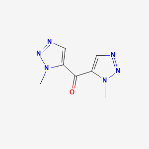 molecular formula C7H8N6O B8510247 bis(1-methyl-1H-1,2,3-triazol-5-yl)methanone 