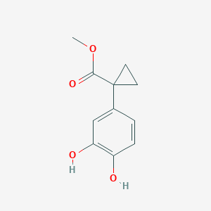 molecular formula C11H12O4 B8510256 Methyl 1-(3,4-dihydroxyphenyl)cyclopropanecarboxylate 
