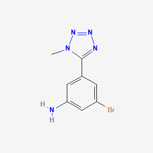 molecular formula C8H8BrN5 B8510268 3-Bromo-5-(1-methyl-1H-tetrazol-5-yl)-phenylamine 