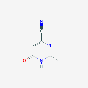 molecular formula C6H5N3O B8510273 6-Hydroxy-2-methylpyrimidine-4-carbonitrile CAS No. 1192064-57-5