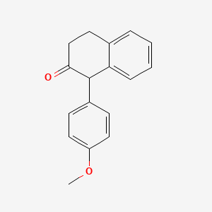 molecular formula C17H16O2 B8510290 1-(4-Methoxyphenyl)-3,4-dihydronaphthalen-2(1h)-one CAS No. 503131-11-1