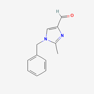 molecular formula C12H12N2O B8510326 1-Benzyl-2-methylimidazole-4-carboxaldehyde 