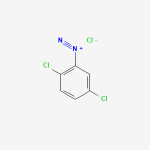 molecular formula C6H3Cl3N2 B8510334 Benzenediazonium, 2,5-dichloro-, chloride CAS No. 120-28-5