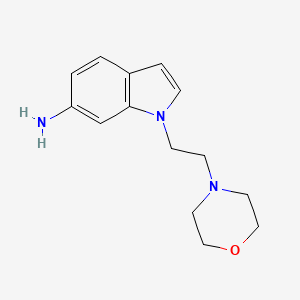 molecular formula C14H19N3O B8510388 1-(2-Morpholin-4-ylethyl)indol-6-ylamine 