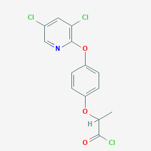 B8510404 2-{4-[(3,5-Dichloropyridin-2-yl)oxy]phenoxy}propanoyl chloride CAS No. 60074-82-0