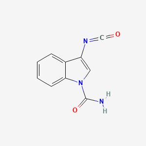 molecular formula C10H7N3O2 B8510412 3-Isocyanato-indole-1-carboxylic acid amide 