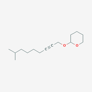 molecular formula C15H26O2 B8510420 2-[(8-Methylnon-2-YN-1-YL)oxy]oxane CAS No. 62088-66-8