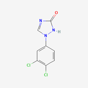 molecular formula C8H5Cl2N3O B8510424 1-(3,4-dichlorophenyl)-3-hydroxy-1,2,4-1H-triazole 