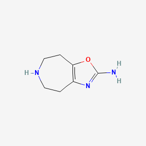 molecular formula C7H11N3O B8510440 5,6,7,8-Tetrahydro-4H-oxazolo[4,5-d]azepin-2-ylamine 