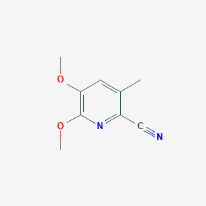 molecular formula C9H10N2O2 B8510448 5,6-Dimethoxy-3-methyl-2-pyridinecarbonitrile CAS No. 1431710-15-4