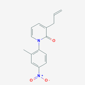 molecular formula C15H14N2O3 B8510463 3-Allyl-1-(2-methyl-4-nitrophenyl)pyridin-2(1H)-one 