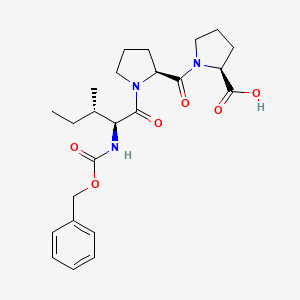 molecular formula C24H33N3O6 B8510467 Benzyloxycarbonyl-isoleucyl-prolyl-proline CAS No. 61266-08-8