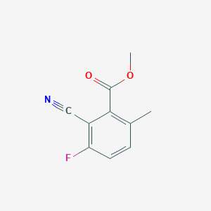 molecular formula C10H8FNO2 B8510631 Methyl 2-cyano-3-fluoro-6-methylbenzoate CAS No. 1262418-06-3