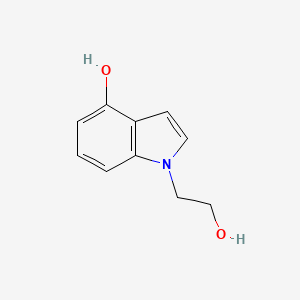 molecular formula C10H11NO2 B8510686 4-hydroxy-1-N-(beta-hydroxyethyl)indole 