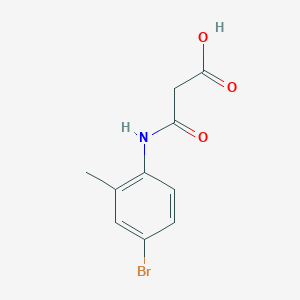 molecular formula C10H10BrNO3 B8510733 3-[(4-Bromo-2-methylphenyl)amino]-3-oxopropanoic acid 