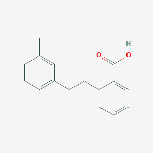 B8510795 2-[2-(3-Methylphenyl)ethyl]benzoic acid CAS No. 61565-76-2