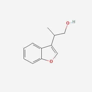 molecular formula C11H12O2 B8510814 2-(1-Benzofuran-3-yl)-1-propanol 