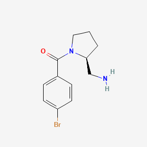 molecular formula C12H15BrN2O B8510825 (S)-(2-(Aminomethyl)pyrrolidin-1-yl)(4-bromophenyl)methanone 