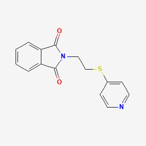 molecular formula C15H12N2O2S B8510843 4-(2-Phthalimidoethylthio)pyridine 