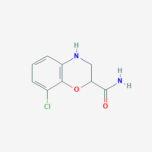 Dihydro-8-chloro-2H-1,4-benzoxazine-2-carboxamide