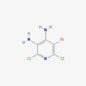 molecular formula C5H4BrCl2N3 B8510864 5-Bromo-2,6-dichloropyridine-3,4-diamine 