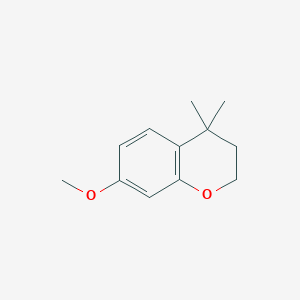 molecular formula C12H16O2 B8510868 7-Methoxy-4,4-dimethylchroman 