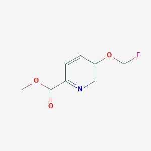 molecular formula C8H8FNO3 B8510886 Methyl 5-fluoromethoxypyridine-2-carboxylate 