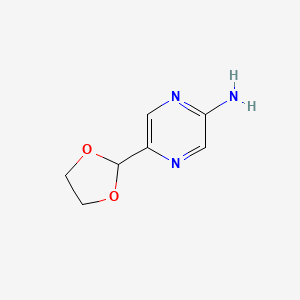 5-[1,3]Dioxolan-2-yl-pyrazin-2-ylamine