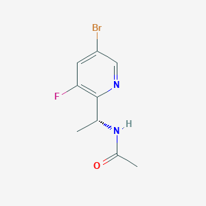 N-[(R)-1-(3-Fluoro-5-bromo-2-pyridyl)ethyl]acetamide