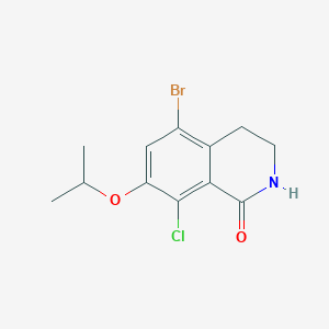 5-bromo-8-chloro-7-(propan-2-yloxy)-3,4-dihydroisoquinolin-1(2H)-one