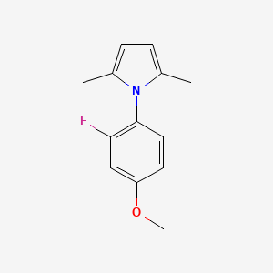 B8511015 1-(2-Fluoro-4-methoxyphenyl)-2,5-dimethyl-1H-pyrrole CAS No. 217314-31-3