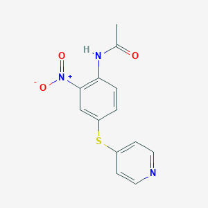 N-{2-Nitro-4-[(pyridin-4-yl)sulfanyl]phenyl}acetamide