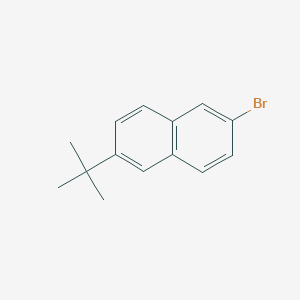 molecular formula C14H15Br B8511088 2-Bromo-6-tert-butylnaphthalene 