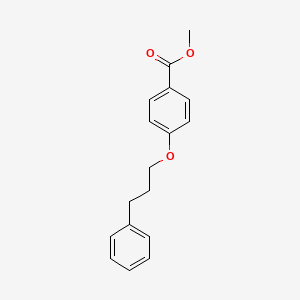 molecular formula C17H18O3 B8511121 4-(3-Phenylpropoxy)benzoic acid, methyl ester 