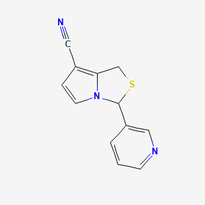 3-(Pyridin-3-yl)-1H,3H-pyrrolo[1,2-c]thiazole-7-carbonitrile