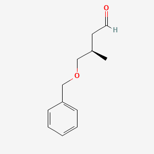 molecular formula C12H16O2 B8511157 (R)-4-Benzyloxy-3-methylbutanal 