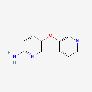 molecular formula C10H9N3O B8511163 2-Amino-5-(3-pyridyloxy) pyridine 
