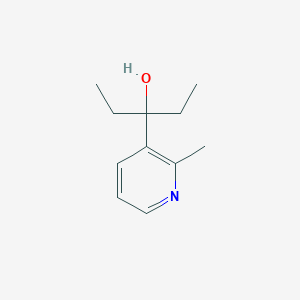 molecular formula C11H17NO B8511184 3-(2-Methyl-pyridin-3-yl)-pentan-3-ol 