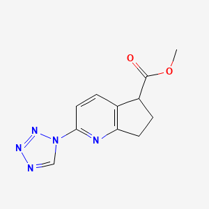 methyl 2-(1H-tetrazol-1-yl)-6,7-dihydro-5H-cyclopenta[b]pyridine-5-carboxylate